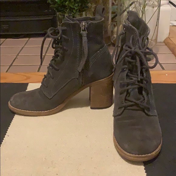 Dolce Vita Shoes - Dolce Vita Grey Suede Heeled Boots